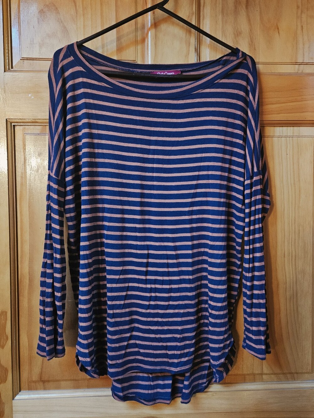 Polly Cooper Striped Long-Sleeve Top